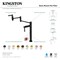 Kingston Brass Deck Mount Pot Filler, Matte Black KS8700DKL - alternate 4